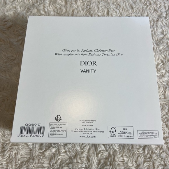 NEW Dior Beauty Vanity Zip Case Navy Blue with Mirror New in Package Gift - Picture 9 of 9